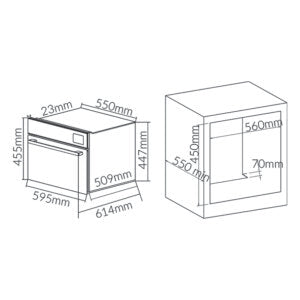 53L Wifi Steam Oven Glass