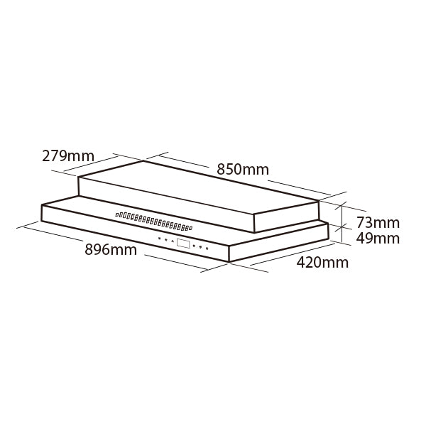 90cm Wifi Slim Hood