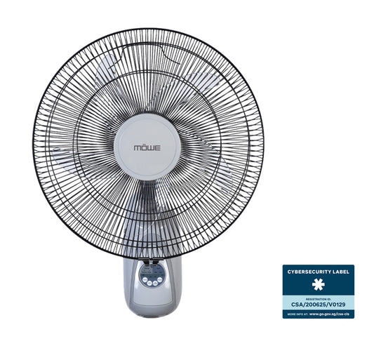 16" Smart Wall Fan with Remote