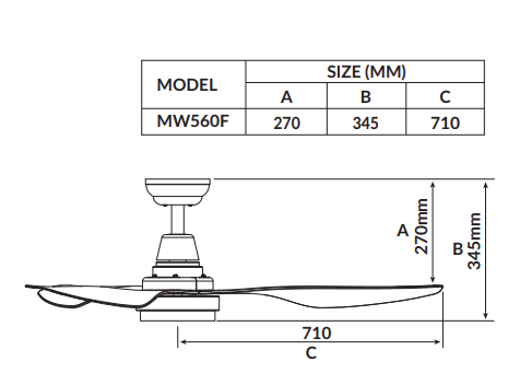 Kronus 56″ Smart Ceiling Fan