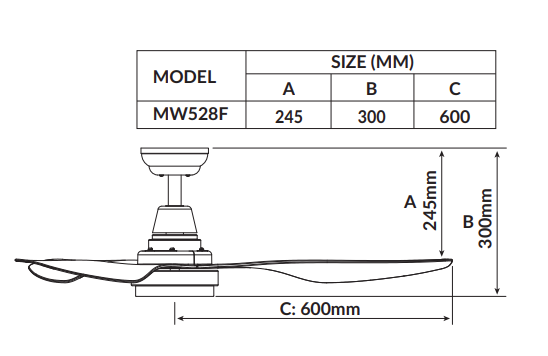 Atlas 52″ Smart Ceiling Fan
